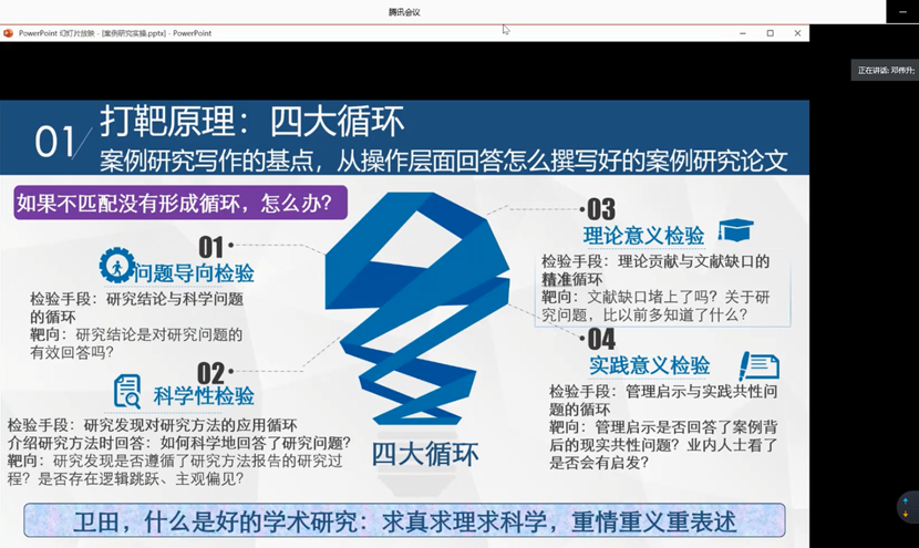 “案例研究实操——基点、流程、模式与突围”学术报告会成功举办